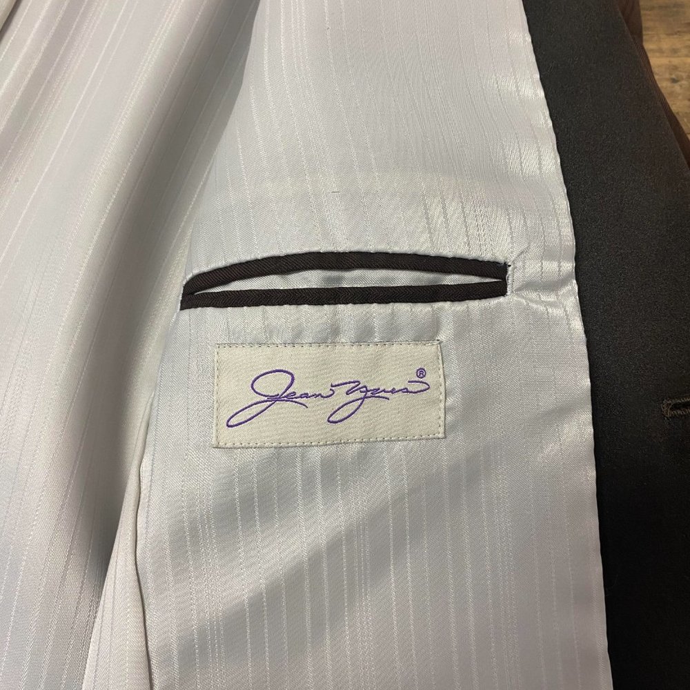 Men's and Boy's Chocolate Brown Business Formal Tuxedo Party Wedding Jacket - Picture 5 of 9